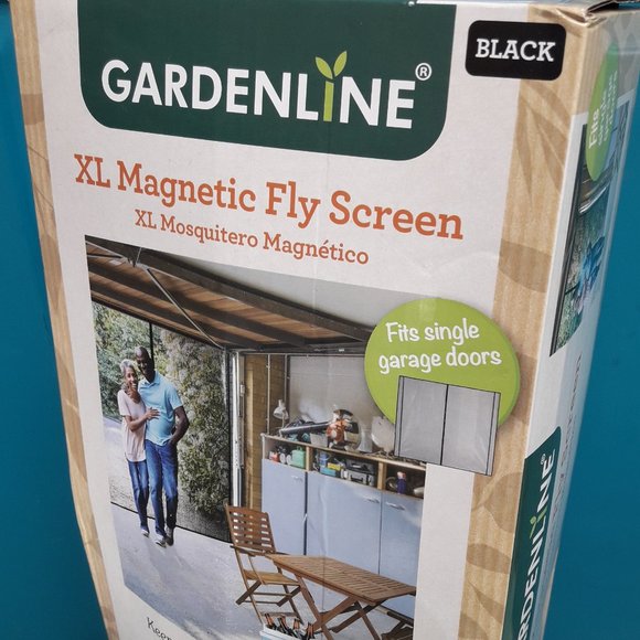 Screen Door Garage One Car RV Large Magnetic Fabric Mesh Doorway Cover 8x9 ft - Picture 2 of 11